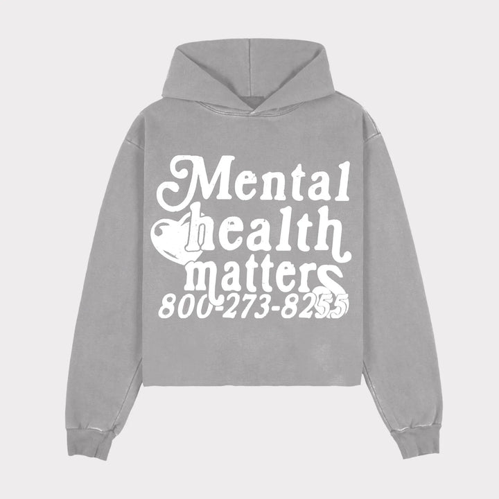Kvinnors hoodie med statementtryck Mirla-Eva Jonsson