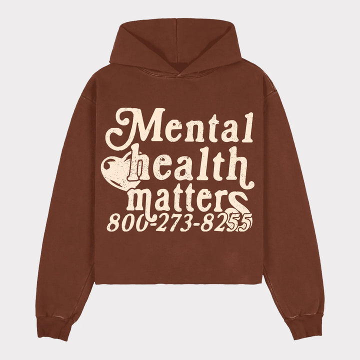 Kvinnors hoodie med statementtryck Mirla-Eva Jonsson