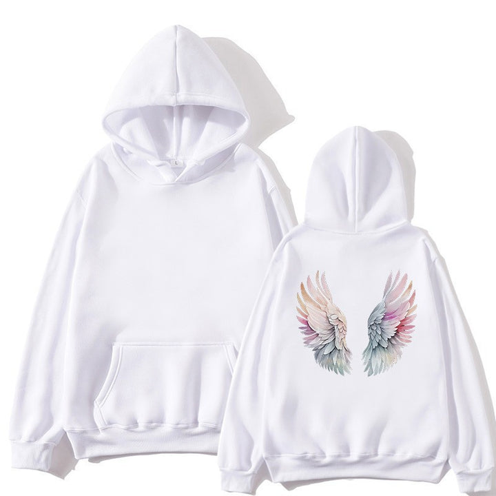 Kvinnors hoodie med stilfull design av änglavingar Mirla-Eva Jonsson
