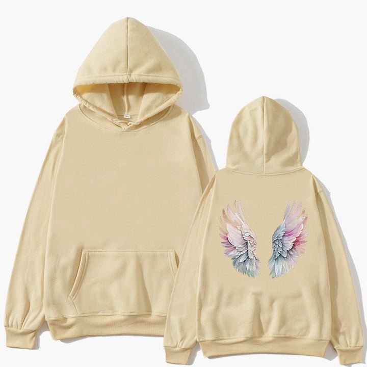 Kvinnors hoodie med stilfull design av änglavingar Mirla-Eva Jonsson