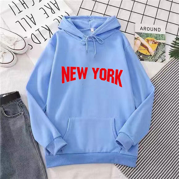 Kvinnors hoodie med stilig New York-design Mirla-Eva Jonsson