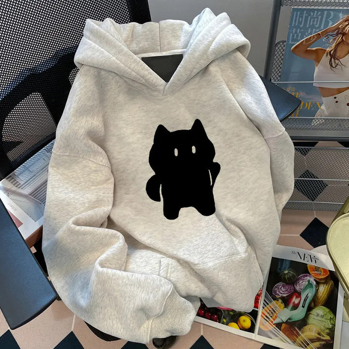 Kvinnors hoodie med stilig djurmotiv Mirla-Eva Jonsson