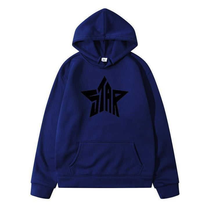 Kvinnors hoodie med stiligt stjärnmotiv Mirla-Eva Jonsson