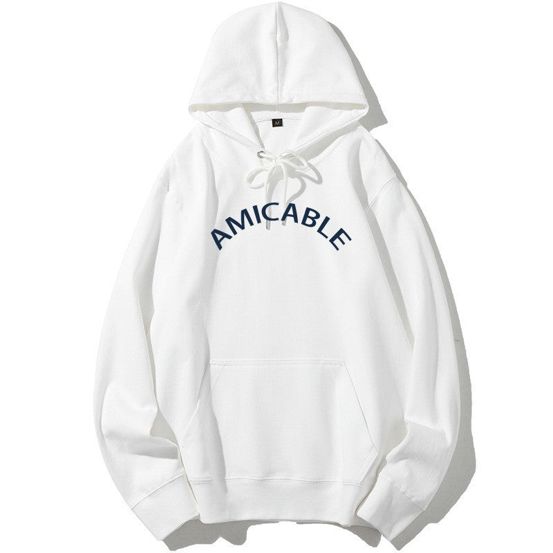 Kvinnors hoodie med stora bokstäver och känguruficka Mirla-Eva Jonsson