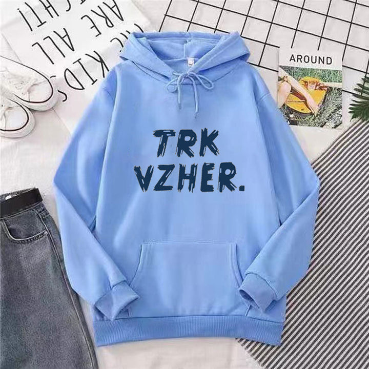 Kvinnors hoodie med trendig tryck Mirla-Eva Jonsson