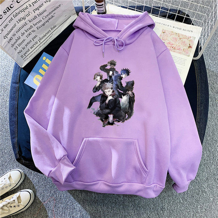 Kvinnors hoodie med unik anime-design Mirla-Eva Jonsson