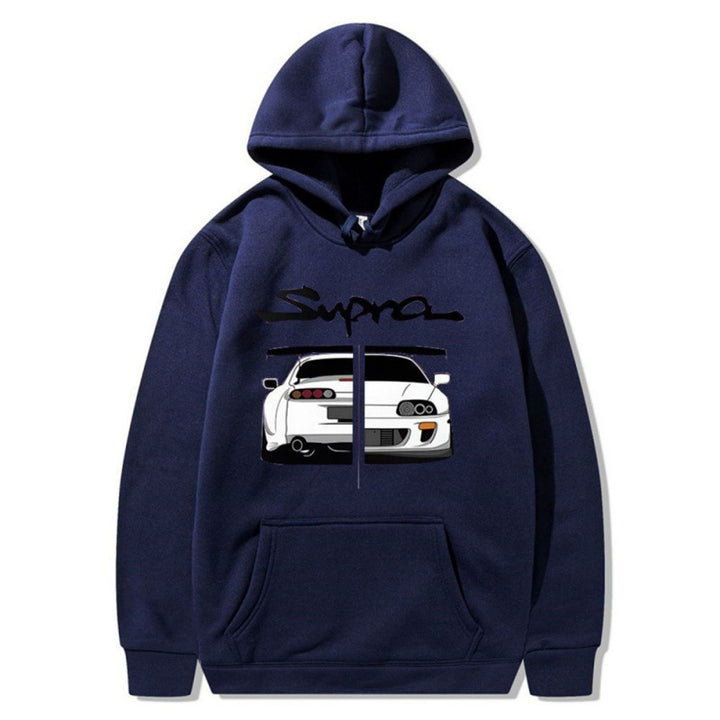 Kvinnors hoodie med unik design och bekväma kängurufickor Mirla-Eva Jonsson