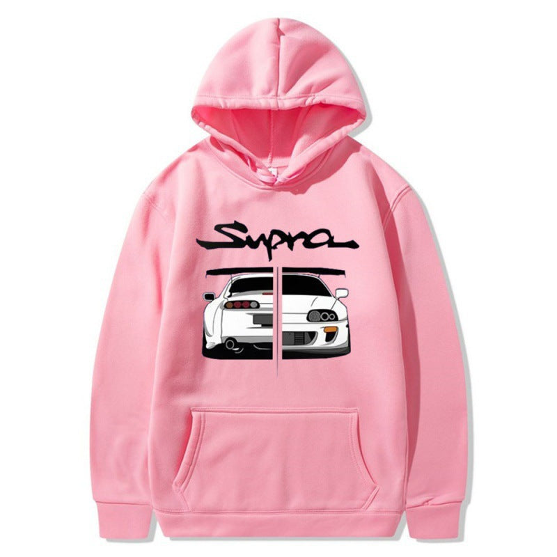 Kvinnors hoodie med unik design och bekväma kängurufickor Mirla-Eva Jonsson