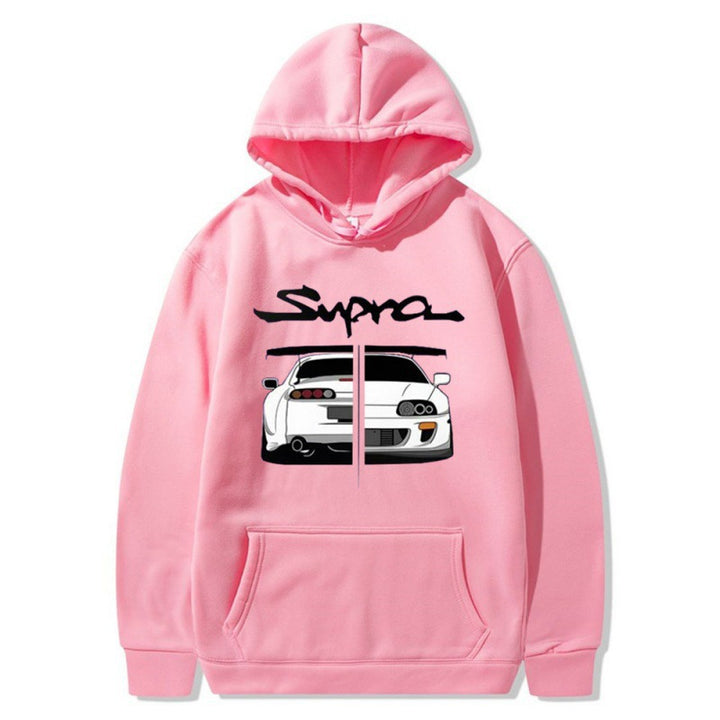 Kvinnors hoodie med unik design och bekväma kängurufickor Mirla-Eva Jonsson