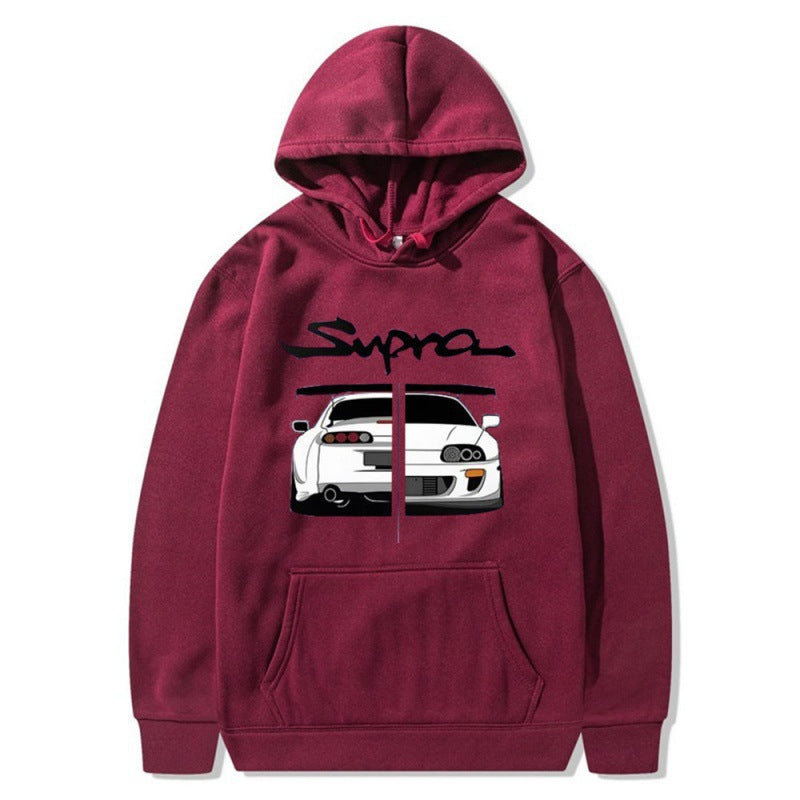 Kvinnors hoodie med unik design och bekväma kängurufickor Mirla-Eva Jonsson
