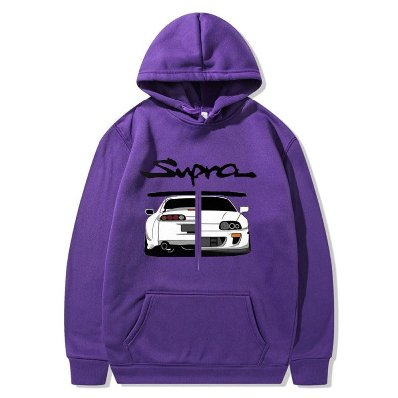 Kvinnors hoodie med unik design och bekväma kängurufickor Mirla-Eva Jonsson