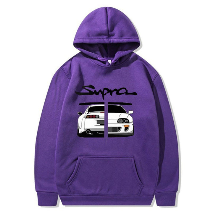 Kvinnors hoodie med unik design och bekväma kängurufickor Mirla-Eva Jonsson