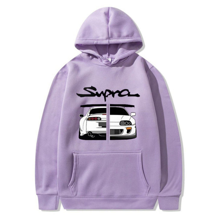 Kvinnors hoodie med unik design och bekväma kängurufickor Mirla-Eva Jonsson