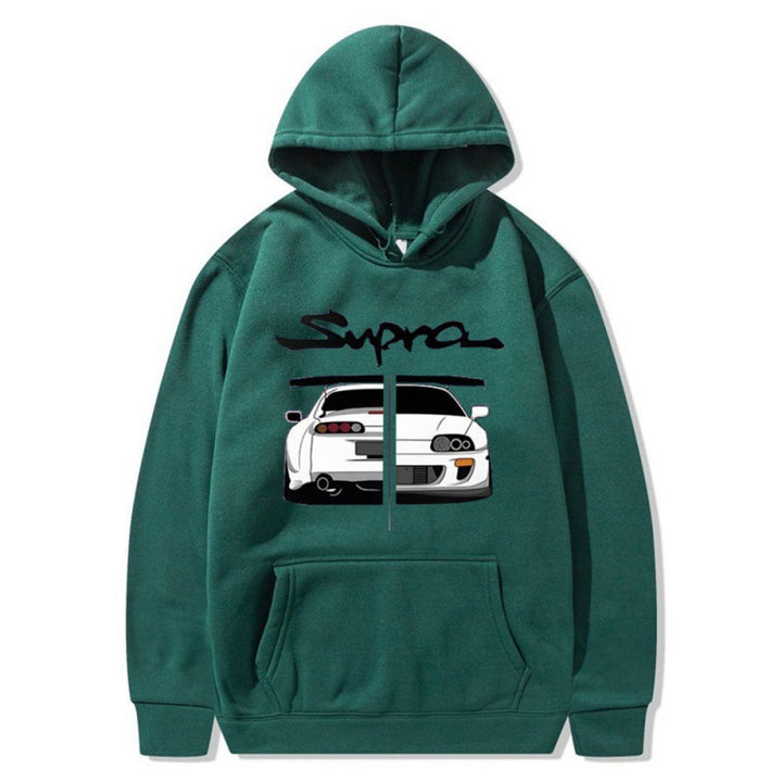Kvinnors hoodie med unik design och bekväma kängurufickor Mirla-Eva Jonsson