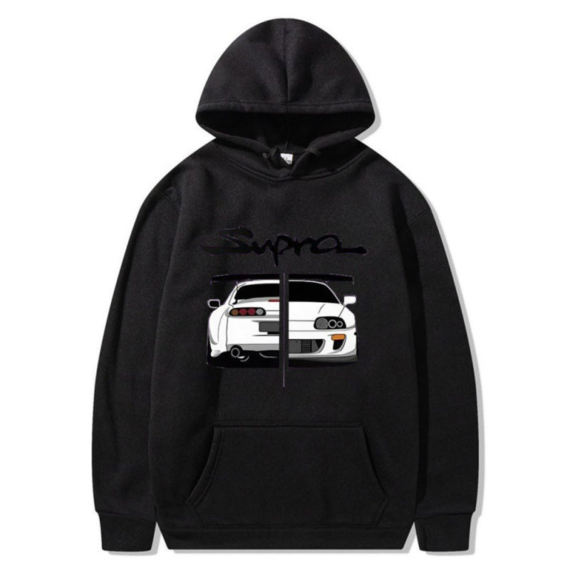 Kvinnors hoodie med unik design och bekväma kängurufickor Mirla-Eva Jonsson