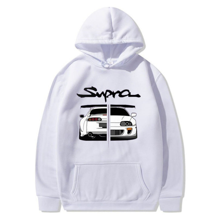 Kvinnors hoodie med unik design och bekväma kängurufickor Mirla-Eva Jonsson