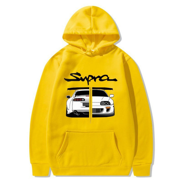 Kvinnors hoodie med unik design och bekväma kängurufickor Mirla-Eva Jonsson