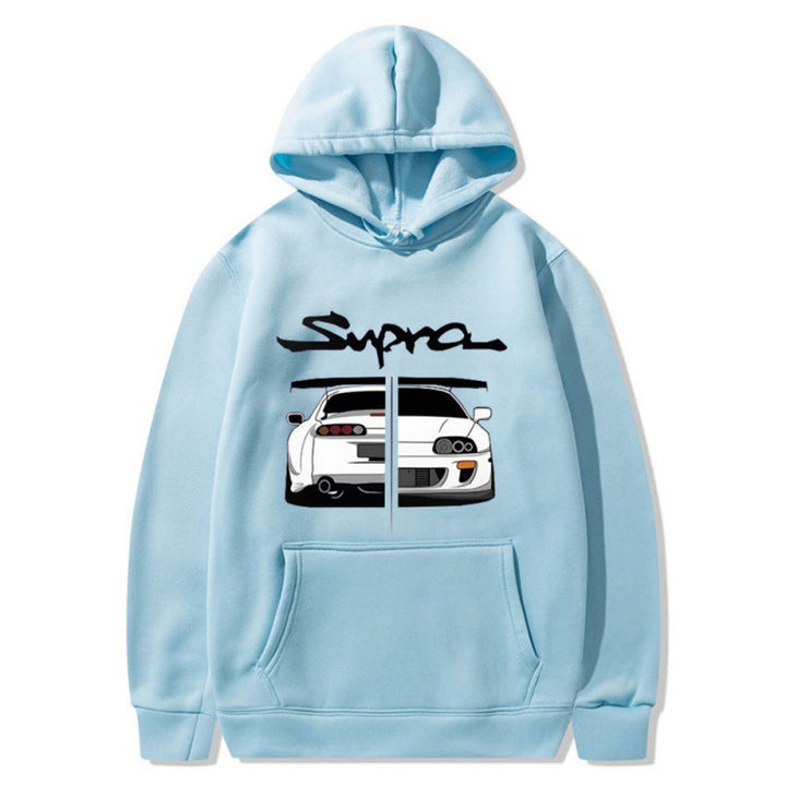 Kvinnors hoodie med unik design och bekväma kängurufickor Mirla-Eva Jonsson