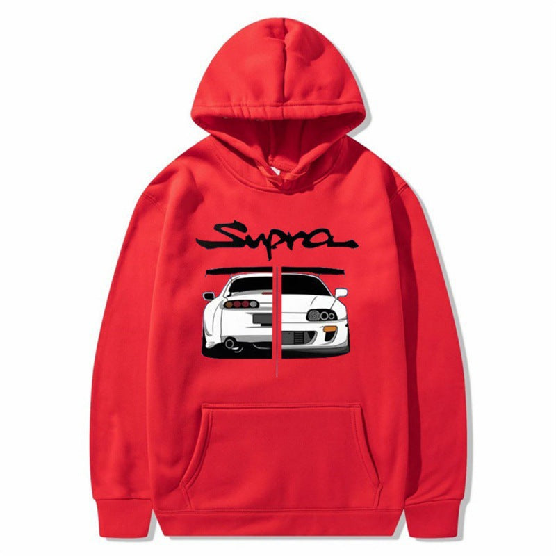 Kvinnors hoodie med unik design och bekväma kängurufickor Mirla-Eva Jonsson