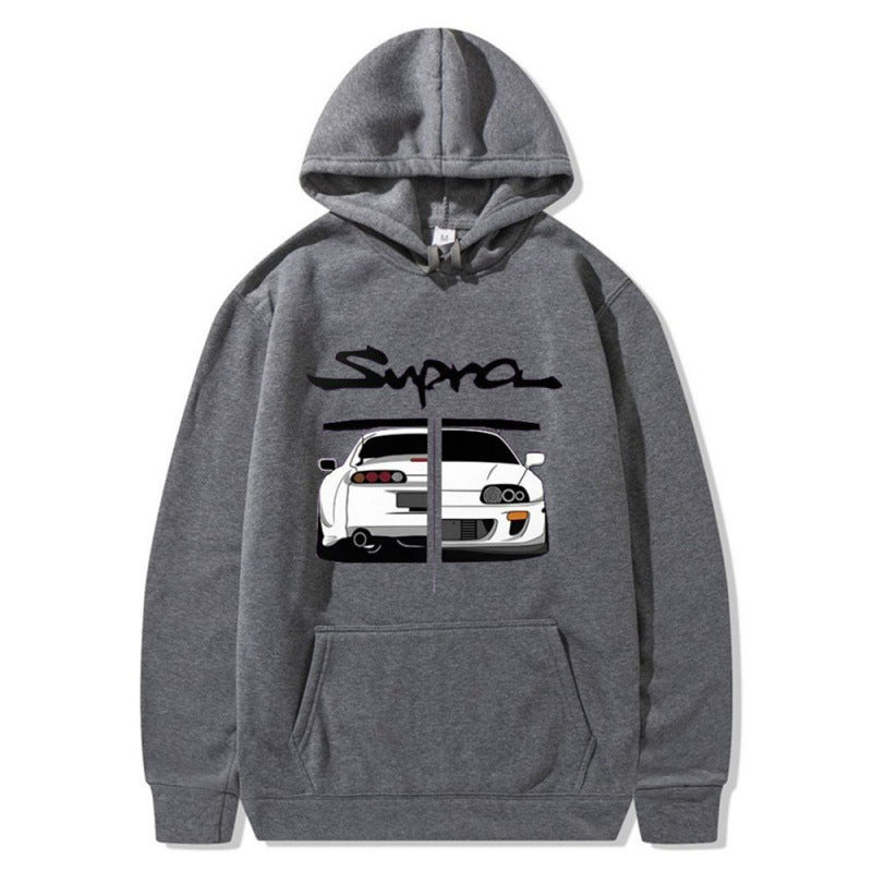 Kvinnors hoodie med unik design och bekväma kängurufickor Mirla-Eva Jonsson