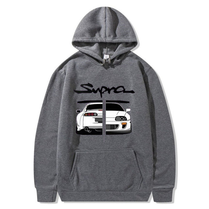 Kvinnors hoodie med unik design och bekväma kängurufickor Mirla-Eva Jonsson