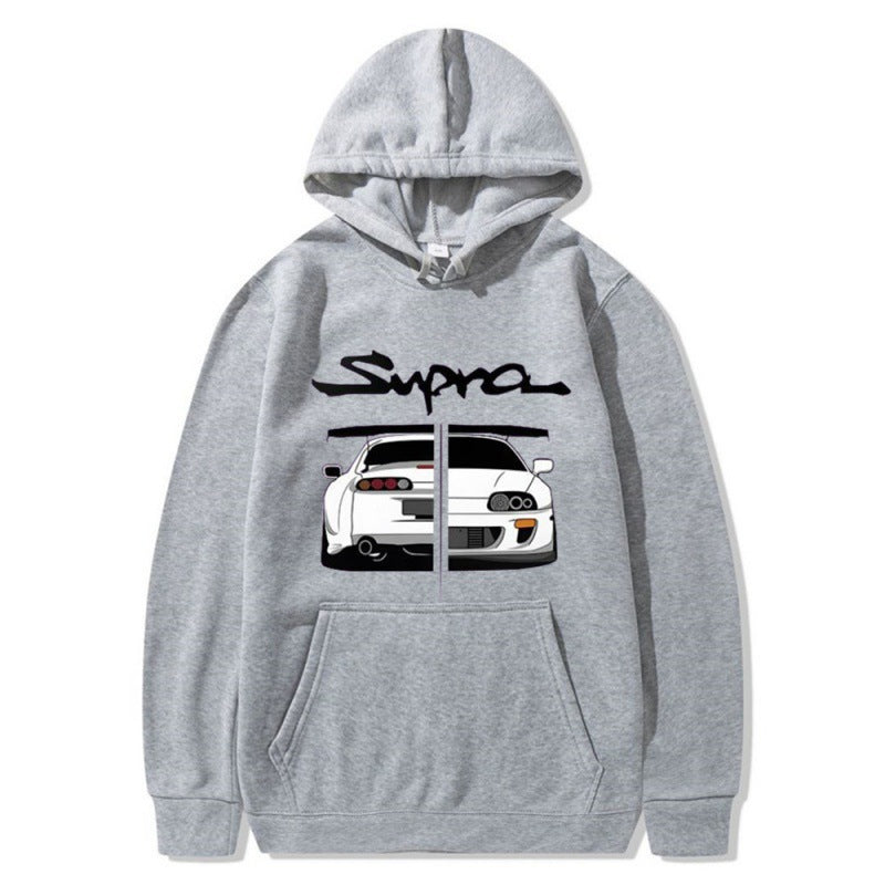 Kvinnors hoodie med unik design och bekväma kängurufickor Mirla-Eva Jonsson