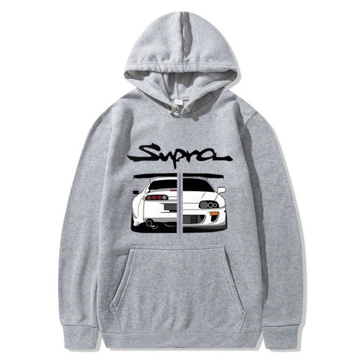Kvinnors hoodie med unik design och bekväma kängurufickor Mirla-Eva Jonsson