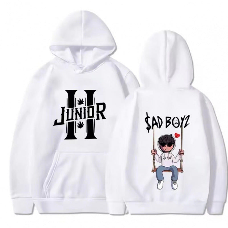 Kvinnors hoodie med unik grafikdesign och bekväm passform Mirla-Eva Jonsson
