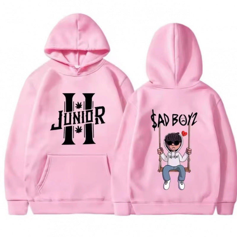 Kvinnors hoodie med unik grafikdesign och bekväm passform Mirla-Eva Jonsson