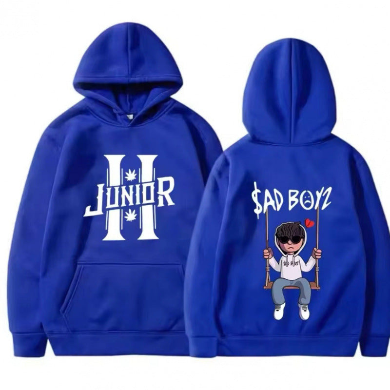 Kvinnors hoodie med unik grafikdesign och bekväm passform Mirla-Eva Jonsson