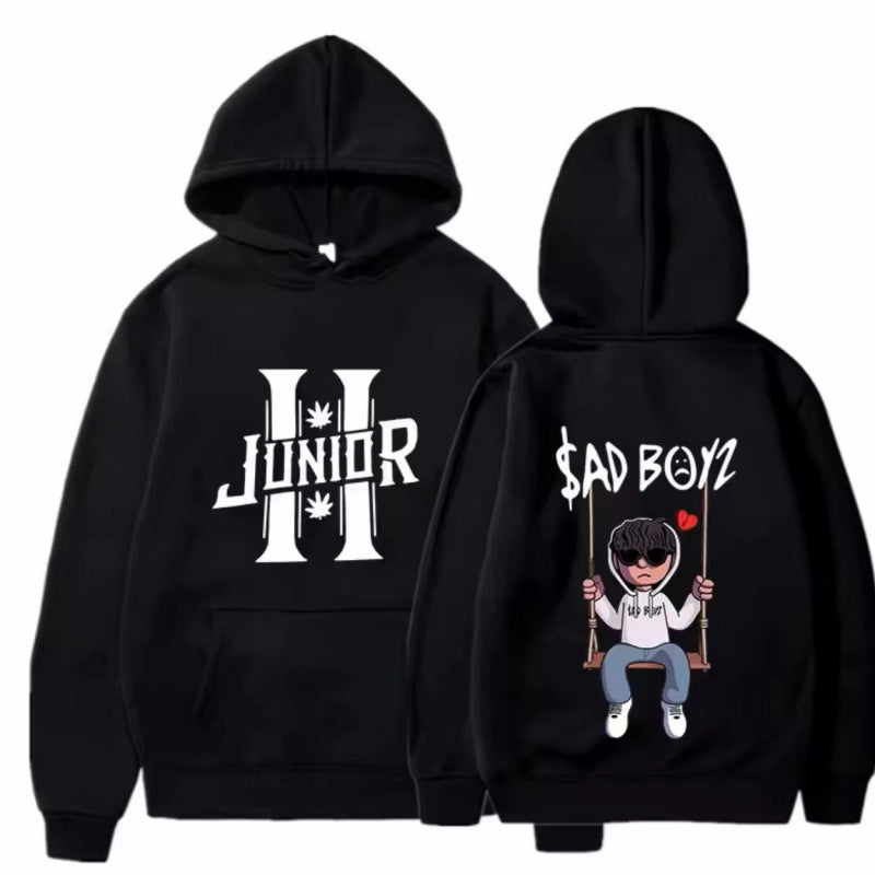 Kvinnors hoodie med unik grafikdesign och bekväm passform Mirla-Eva Jonsson