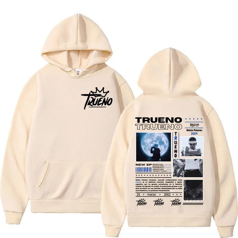 Kvinnors hoodie med unik grafisk design och bekväm passform Mirla-Eva Jonsson