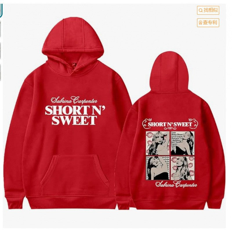 Kvinnors hoodie med unik seriedesign och konstnärlig tryck Mirla-Eva Jonsson