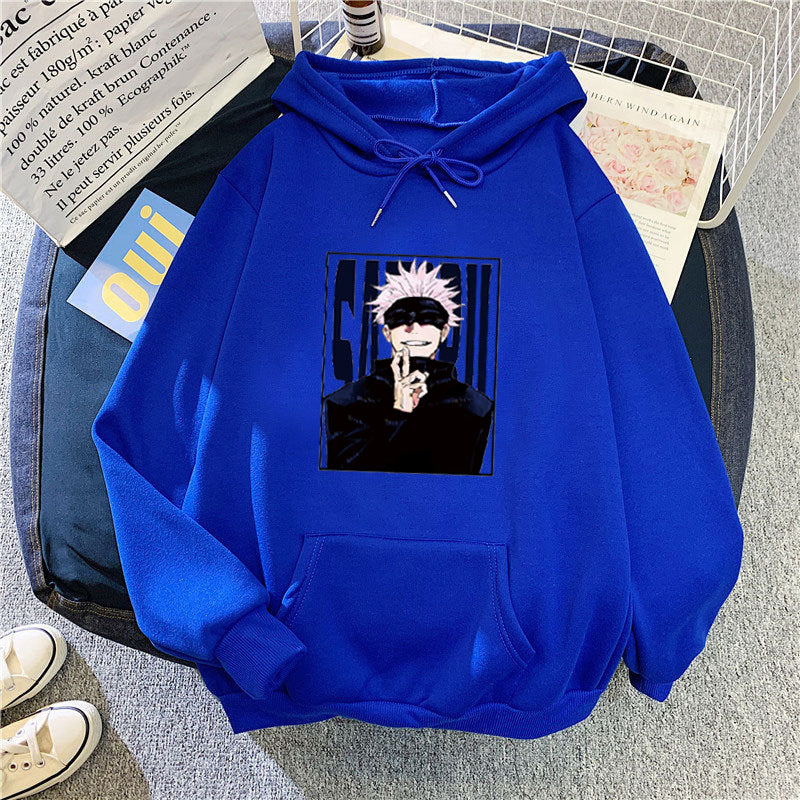 Kvinnors hoodie med unikt anime-motiv Mirla-Eva Jonsson