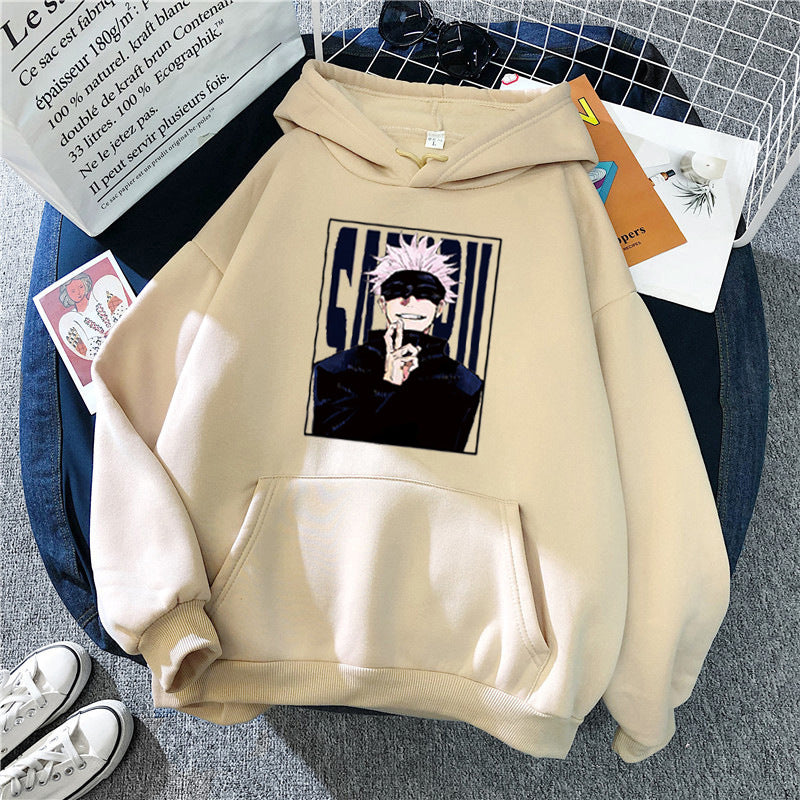 Kvinnors hoodie med unikt anime-motiv Mirla-Eva Jonsson