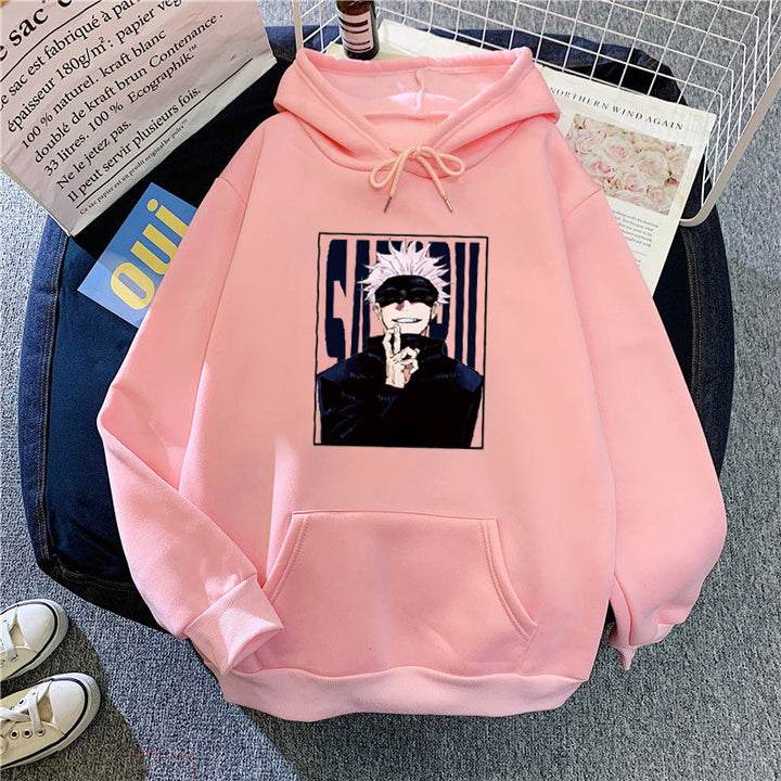 Kvinnors hoodie med unikt anime-motiv Mirla-Eva Jonsson