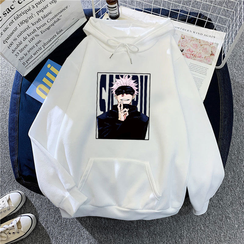 Kvinnors hoodie med unikt anime-motiv Mirla-Eva Jonsson