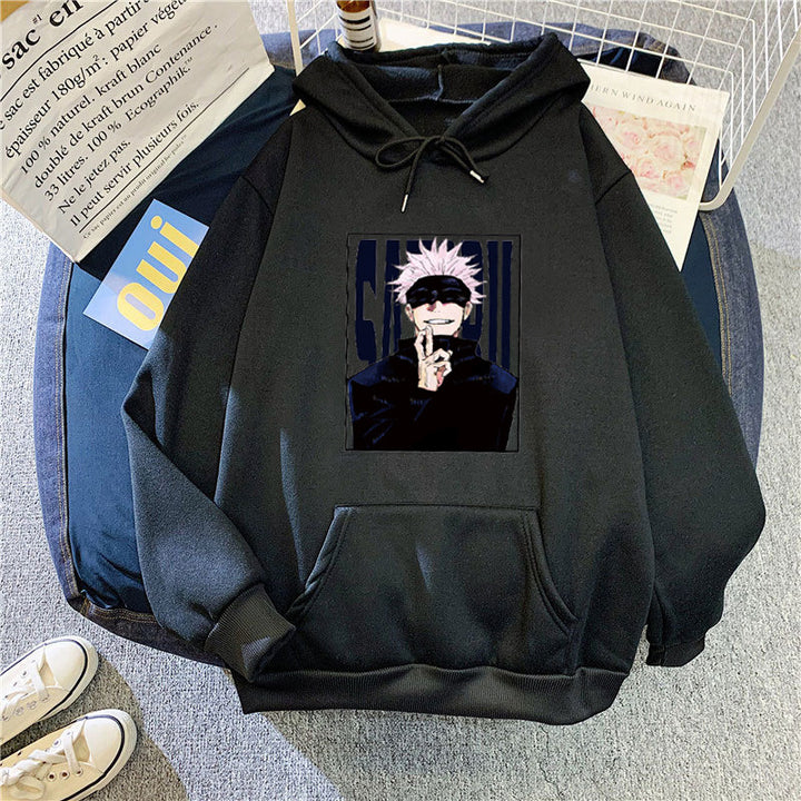 Kvinnors hoodie med unikt anime-motiv Mirla-Eva Jonsson