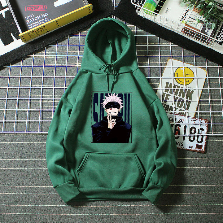 Kvinnors hoodie med unikt anime-motiv Mirla-Eva Jonsson