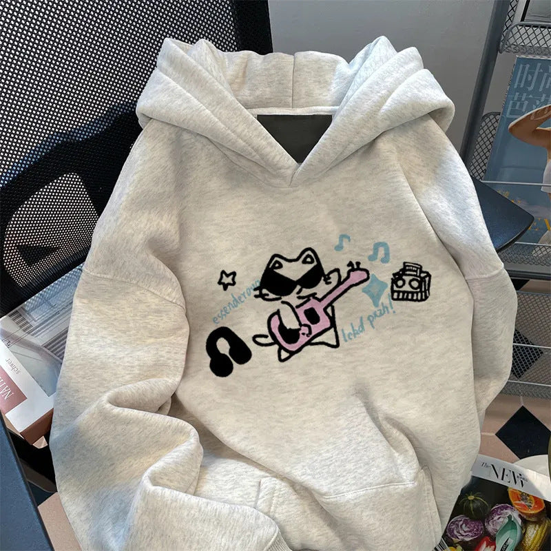 Kvinnors hoodie med unikt djurdesign Mirla-Eva Jonsson
