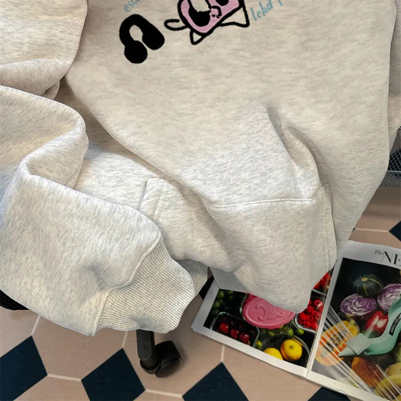 Kvinnors hoodie med unikt djurdesign Mirla-Eva Jonsson