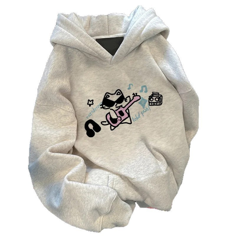 Kvinnors hoodie med unikt djurdesign Mirla-Eva Jonsson