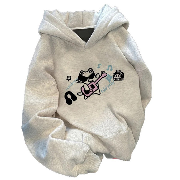Kvinnors hoodie med unikt djurdesign Mirla-Eva Jonsson