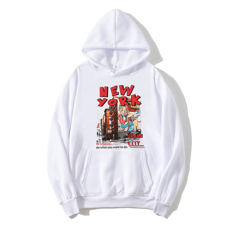 Kvinnors hoodie med urban New York-design Mirla-Eva Jonsson