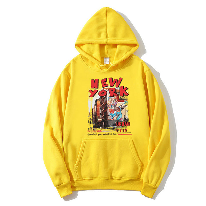 Kvinnors hoodie med urban New York-design Mirla-Eva Jonsson