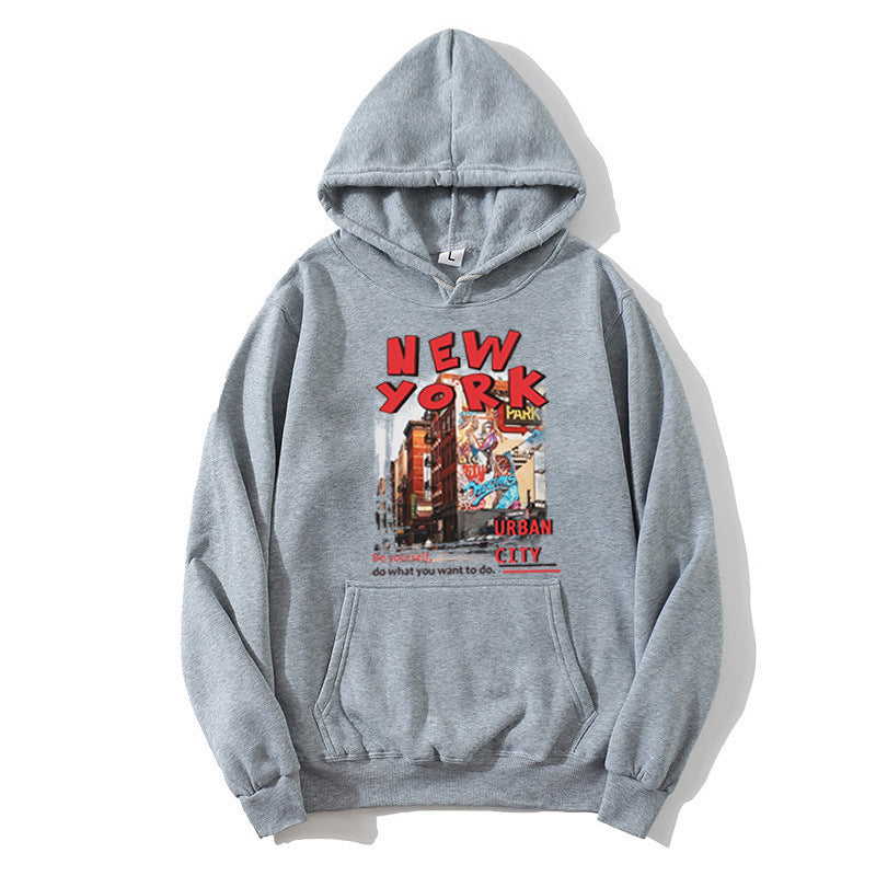 Kvinnors hoodie med urban New York-design Mirla-Eva Jonsson