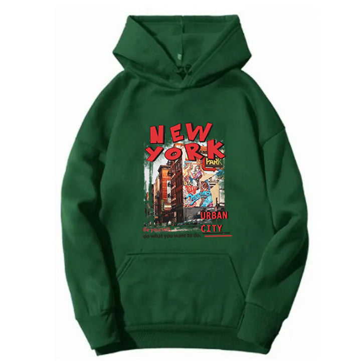 Kvinnors hoodie med urban New York-design Mirla-Eva Jonsson
