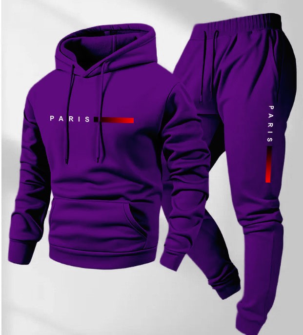 Kvinnors hoodie och joggingbyxor set med modernt Paris design Mirla-Eva Jonsson