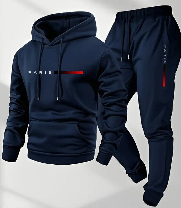 Kvinnors hoodie och joggingbyxor set med modernt Paris design Mirla-Eva Jonsson