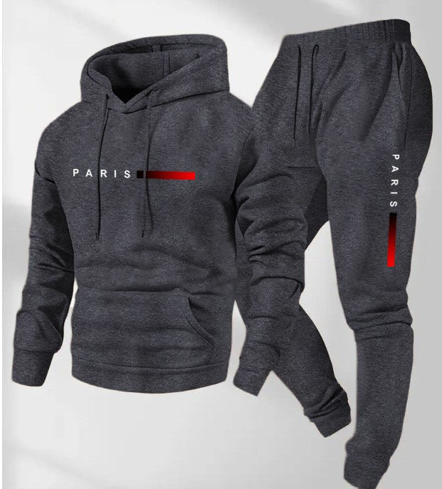 Kvinnors hoodie och joggingbyxor set med modernt Paris design Mirla-Eva Jonsson